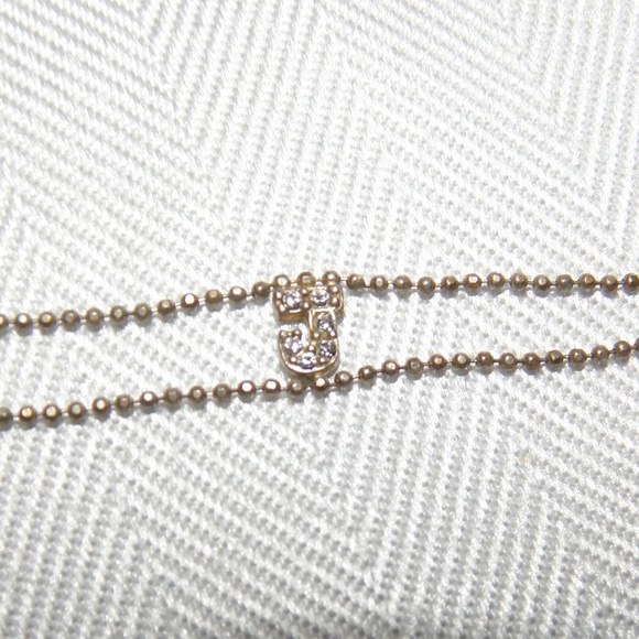 DAINTY AND PETITE "J" BRACELET~MARKED 925 - Picture 2 of 7